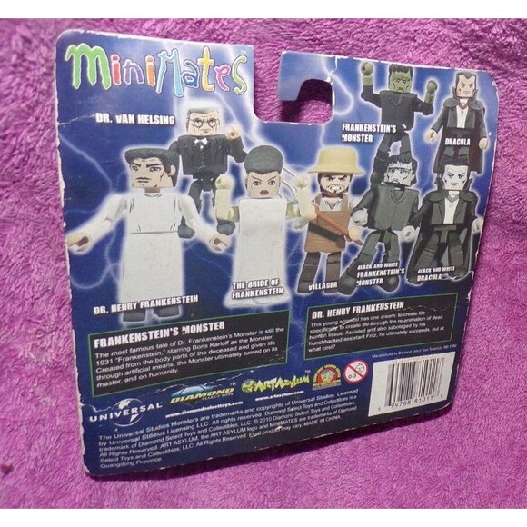 Minimates Frankenstein's Monster and Dr Frankenstein sealed action figures - Picture 2 of 2
